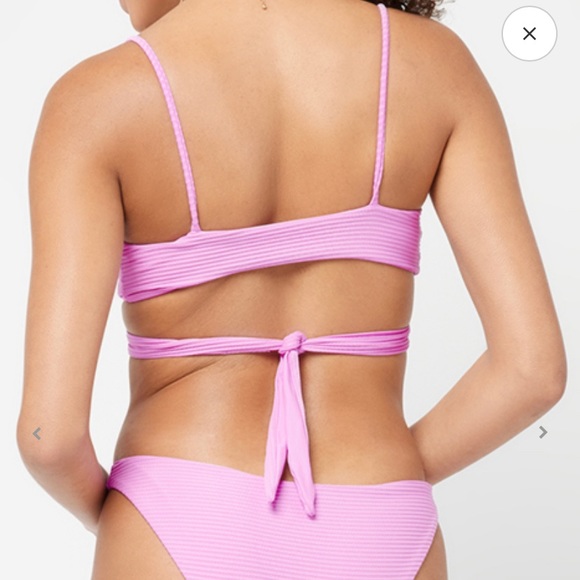 L* Space Chloe Top ribbed bikini top in Cream size S new with tag - Picture 3 of 3